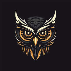 Obraz premium owl head in the form of a skull