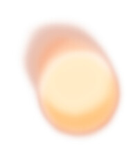 Modern grain gradient in circle motion shape. Isolated png grainy nude, beige, light orange gradient. Abstract background element.