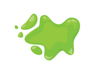 Concept Slime spot. The concept of this illustration is playful and quirky, with the green slime spot adding a touch of humor and fun to any project or design. Vector illustration.