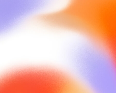 Abstract gradient background with grain texture. Orange, red and purple pastel colors.