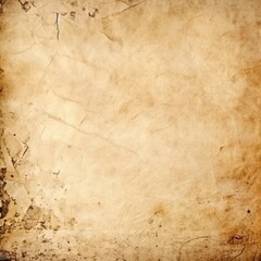 Brown, orange colored aged abstract paper background, AI generative grunge texture