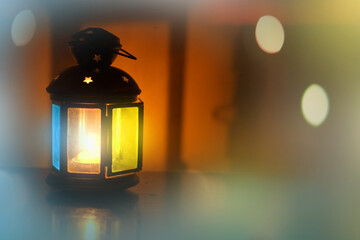 Arabian Fanoos Lamp with magical bokeh