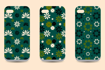 Floral vector phone protector case cover, colorful mobile phone cover case silicon protector 