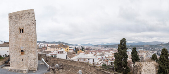 Fototapeta na wymiar Priego de Cordoba, white village of Cordoba province in Spain