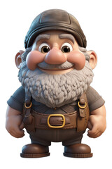Adorable Cartoon Dwarf cartoon character
