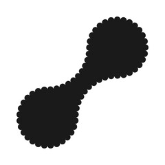 Scallop Edge Metaball Silhouette Shape Icon