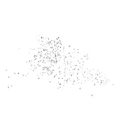 Concrete rock debris isolated transparent background 3d rendering
