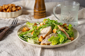 Homemade ceasar salad