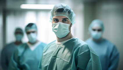 Medical Expertise in Action: A Dedicated Doctor and His Colleagues Provide Exceptional Patient Care - AI created