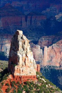 Mount Hayden from Point Imperial, north rim, Grand Canyon, Arizona