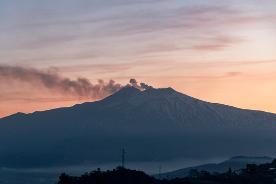 Enta volcano in Sicily