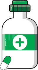 Fototapeta premium symbol with pills