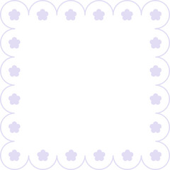 Scalloped Edge Square Frame