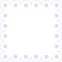 Scalloped Edge Square Frame