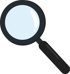 Magnifying Glass, Isolated icon, Vector Illustration