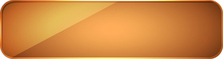 simple 3D colorful glossy buttons.orange shape board or frame symbol