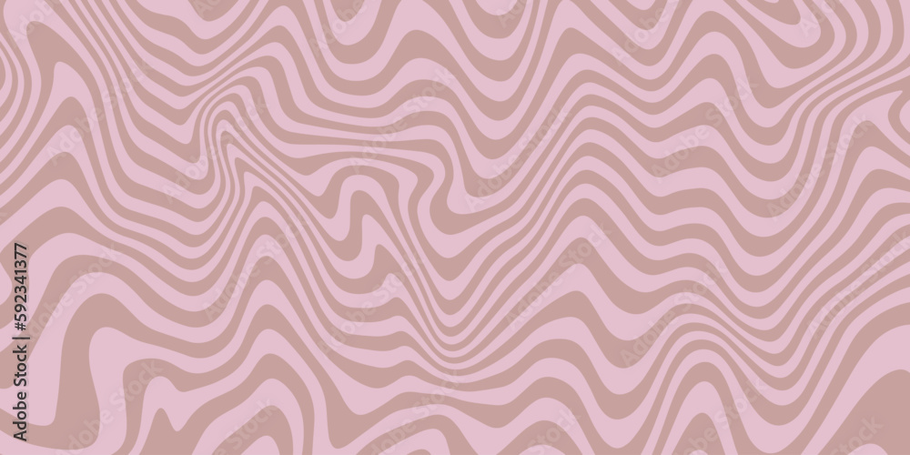 Poster cool groovy liquid striped texture. trendy y2k abstract geometric background vector design. psychede