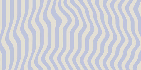 Fototapeta premium Cool Groovy Liquid Striped Texture. Trendy Y2K Abstract Geometric Background Vector Design. Psychedelic Art wavy backdrop.