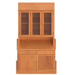 3D rendering illustration of a kitchen cupboard