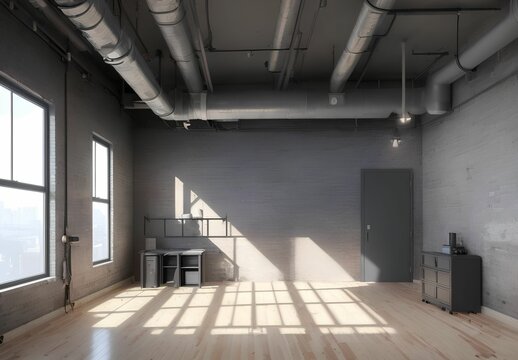 Concept Art Minimalist Architecture Interior 