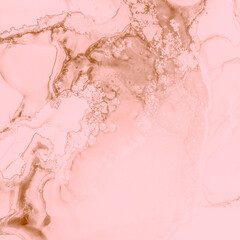 Oil Paint Pattern. Silk Fabric India. Pale Liquid