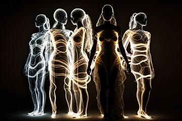 a nice composition with lights