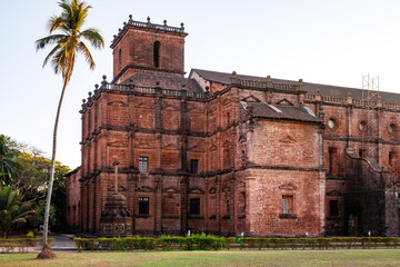 Exterior of the Basilica of Bom Jesus in Old Goa, Goa Velha, Goa, India, Asia