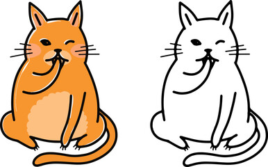 A page for coloring hobbies and creativity. Children's drawings for school and free time. Vector.