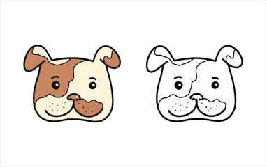 A page for coloring hobbies and creativity. Children's drawings for school and free time. Vector.