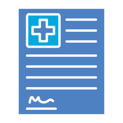 Obraz premium Insurance Glyph Two Color Icon