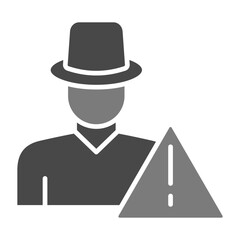 Outsider Greyscale Glyph Icon