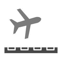 Take Off Greyscale Glyph Icon