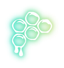 Collection of food neon