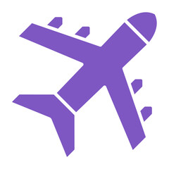 Obraz premium Plane Multicolor Glyph Icon