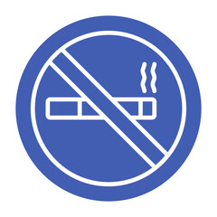 No smoke Multicolor Glyph Icon