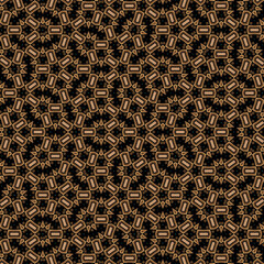 Seamless Banner Symmetry Frame Classic Shape Print Template Modern Fashion Beautiful Luxury Decorative Geometric Retro Art Vintage Black Texture Design Wallpaper Textile Fabric Background Pattern.