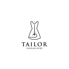 tailor logo template in white background