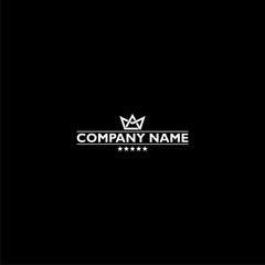 Company name logo icon isolated on dark background