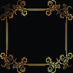 frame with floral ornament