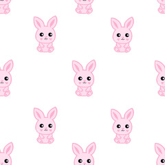 seamless pattern with bunnies