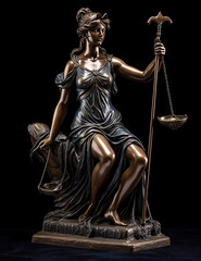 Lady Justice, America, Independence, Graphic Resource, Logo, T Shirt Design. Generative AI