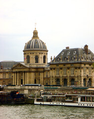 Fototapeta na wymiar View of french academy and embankment. Paris. France.