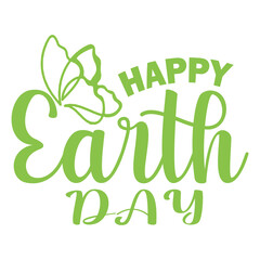 happy earth day text