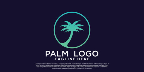 Palm logo design with unique concept Premium Vector Part 8