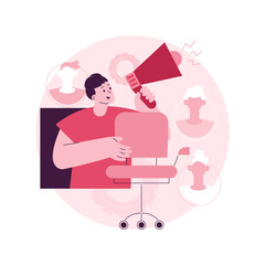 Vacancies abstract concept vector illustration. Vacancies list, find job opportunity, start your career, company corporate website, HR service, user interface, menu bar element abstract metaphor.