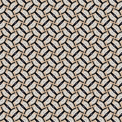 Seamless Banner Symmetry Frame Classic Shape Print Template Modern Fashion Beautiful Luxury Decorative Geometric Retro Art Vintage Black Texture Design Wallpaper Textile Fabric Background Pattern.