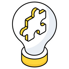 An icon design of problem solving 