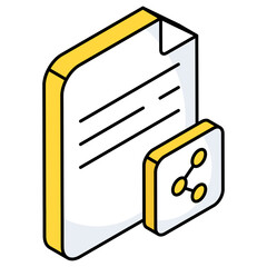 An icon design of share file 