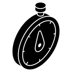 A modern design icon of stopwatch