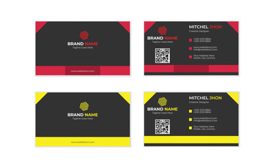 Creative modern business card template.